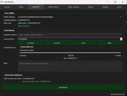 FlashBitGen – Flash Bitcoin Software (Basic)